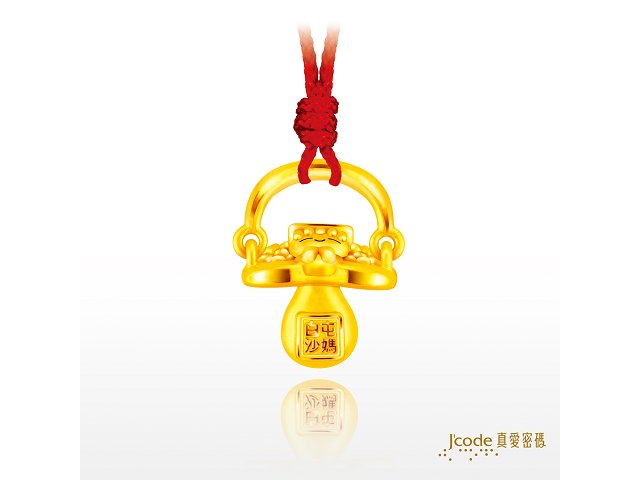 白沙屯-媽祖金奶嘴(硬金)墜子+繩