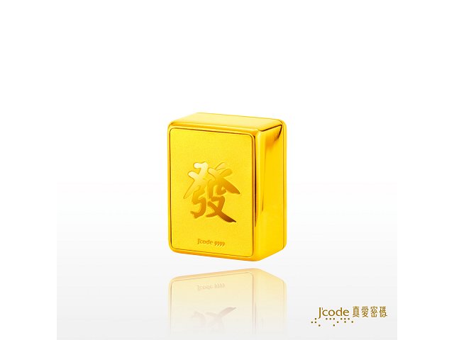 麻將-發(金鋼配)擺件