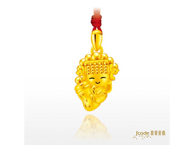 白沙屯-金好命奶瓶媽祖(硬金)墜子