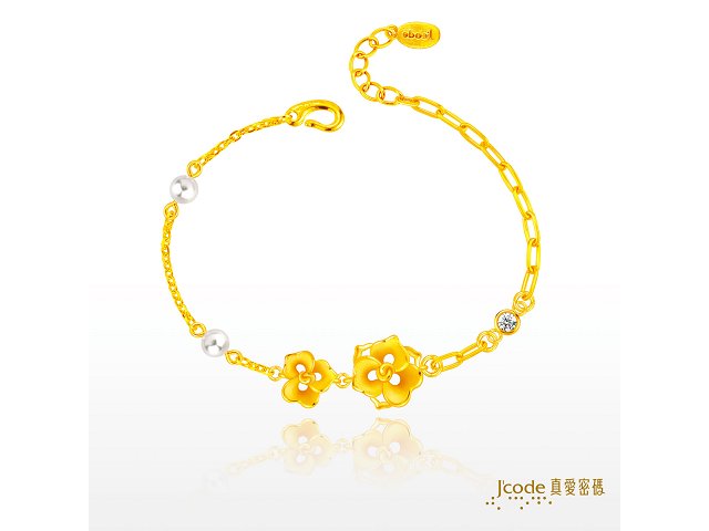晶珠花影(硬金)手鍊