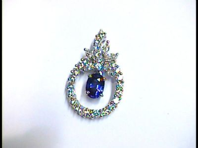 藍寶鑽石墜 NT.158000