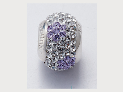 紫銀交錯晶鑽