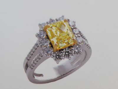 Gold Colored Diamond