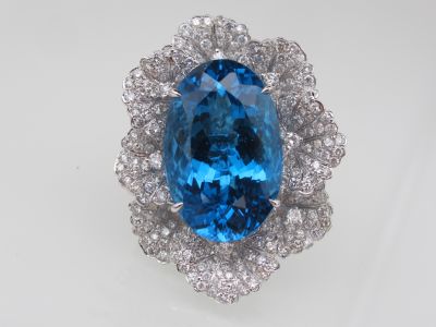 拓帕石(Topaz)鑽石戒指